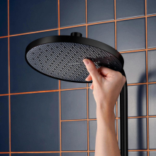 hansgrohe Activera S Showerpipe 240 1jet EcoSmart mit Ecostat Fine Varia, Mattschwarz
