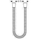 AXOR ShowerSolutions Metallbrauseschlauch 1,60 m, Chrom