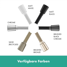 hansgrohe Designflex Textilbrauseschlauch 160 cm, Mattschwarz