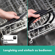 hansgrohe Designflex Textilbrauseschlauch 160 cm, Mattschwarz