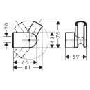 hansgrohe Brausehalter Porter Vario, Chrom