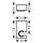 hansgrohe Brausehalter Porter E, Chrom