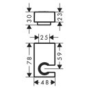hansgrohe Brausehalter Porter E, Mattschwarz