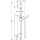 hansgrohe Unica Brausestange S Puro 90 cm mit Isiflex Brauseschlauch 160 cm, Chrom