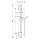 hansgrohe Unica Brausestange S Puro 90 cm mit Isiflex Brauseschlauch 160 cm, Mattweiß