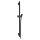 hansgrohe Unica Brausestange S Puro 65 cm mit Isiflex Brauseschlauch 160 cm, Mattschwarz