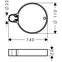 hansgrohe Casetta Seifenschale C, Chrom
