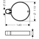 hansgrohe Casetta Seifenschale C, Chrom