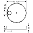 hansgrohe Casetta Seifenschale S Puro, Chrom