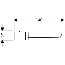 hansgrohe Casetta Seifenschale S, Glasklar