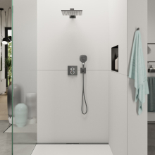 hansgrohe Raindance Select E Handbrause 120 3jet PowderRain EcoSmart+, Brushed Black Chrome