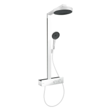 hansgrohe Rainfinity Showerpipe 250 1jet EcoSmart mit ShowerTablet 350, Mattweiß