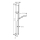 hansgrohe Rainfinity Brauseset 130 3jet EcoSmart mit Brausestange S Puro 90 cm, Push-Handbrausehalterung und Designflex Textilbrauseschlauch 160 cm, Brushed Black Chrome