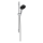 hansgrohe Rainfinity Brauseset 130 3jet EcoSmart mit Brausestange S Puro 65 cm, Push-Handbrausehalterung und Designflex Textilbrauseschlauch 160 cm, Mattweiß