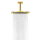 AXOR Citterio C Kopfbrause 270/270 1jet mit Deckenanschluss, Polished Gold Optic