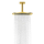 AXOR Citterio C Kopfbrause 270/270 1jet EcoSmart mit Deckenanschluss, Polished Gold Optic