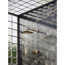 AXOR Citterio C Kopfbrause 120/120 1jet EcoSmart mit Brausearm, Brushed Bronze