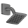 AXOR Citterio C Kopfbrause 120/120 1jet EcoSmart mit Brausearm, Polished Black Chrome