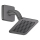 AXOR Citterio C Kopfbrause 120/120 1jet EcoSmart mit Brausearm, Brushed Black Chrome