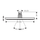 hansgrohe Raindance S Kopfbrause 240 1jet PowderRain...