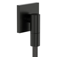 hansgrohe FixFit Fine E Wandanschluss mit Rückflussverhinderer, Brushed Black Chrome