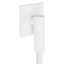 hansgrohe FixFit Fine E Wandanschluss mit Rückflussverhinderer, Mattweiß