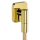 hansgrohe FixFit Fine Q Wandanschluss mit Rückflussverhinderer, Polished Gold Optic