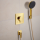 hansgrohe FixFit Fine Q Wandanschluss mit Rückflussverhinderer, Polished Gold Optic