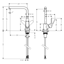 hansgrohe Focus M41 Einhebel-Küchenmischer 280,...