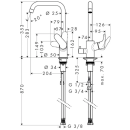 hansgrohe Focus M41 Einhebel-Küchenmischer 260,...