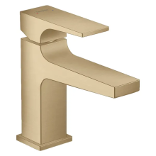 hansgrohe Metropol Einhebel-Waschtischmischer 100 mit Hebelgriff für Handwaschbecken mit Push-Open Ablaufgarnitur, Brushed Bronze