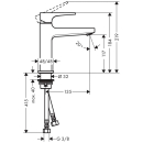 hansgrohe Metropol Einhebel-Waschtischmischer 110...