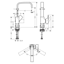 hansgrohe Metropol Einhebel-Waschtischmischer 230 mit...