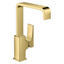 hansgrohe Metropol Einhebel-Waschtischmischer 230 mit Hebelgriff und Push-Open Ablaufgarnitur, Polished Gold Optic