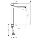 hansgrohe Metropol Einhebel-Waschtischmischer 260 mit...
