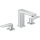 hansgrohe Metropol 3-Loch Waschtischarmatur 110 mit Hebelgriffen und Push-Open Ablaufgarnitur, Chrom