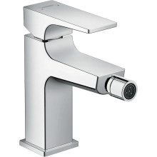 hansgrohe Metropol Einhebel-Bidetmischer mit Hebelgriff und Push-Open Ablaufgarnitur, Chrom