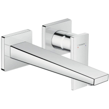 hansgrohe Metropol Einhebel-Waschtischmischer Unterputz für Wandmontage mit Hebelgriff und Auslauf 22,5 cm, Chrom