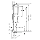 hansgrohe Metropol Einhebel-Wannenmischer bodenstehend...