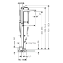 hansgrohe Metropol Einhebel-Wannenmischer bodenstehend...