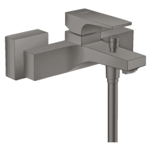 hansgrohe Metropol Einhebel-Wannenmischer Aufputz mit Hebelgriff, Brushed Black Chrome