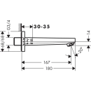 hansgrohe Wanneneinlauf Metropol 167mm chrom