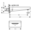 hansgrohe Metropol Wanneneinlauf, Brushed Bronze