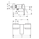 hansgrohe Metropol Einhebel-Brausemischer Aufputz mit...