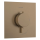 hansgrohe Ecostat Comfort E Thermostat Unterputz für 1 Verbraucher, Brushed Bronze