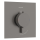 hansgrohe Ecostat Comfort E Thermostat Unterputz für 1 Verbraucher, Brushed Black Chrome