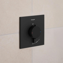 hansgrohe Ecostat Comfort E Thermostat Unterputz für 1 Verbraucher, Mattschwarz