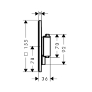 hansgrohe Ecostat Comfort E Thermostat Unterputz für...