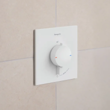 hansgrohe Ecostat Comfort E Thermostat Unterputz für 1 Verbraucher, Mattweiß