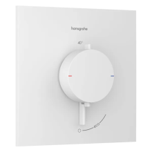 hansgrohe Ecostat Comfort E Thermostat Unterputz für 1 Verbraucher, Mattweiß